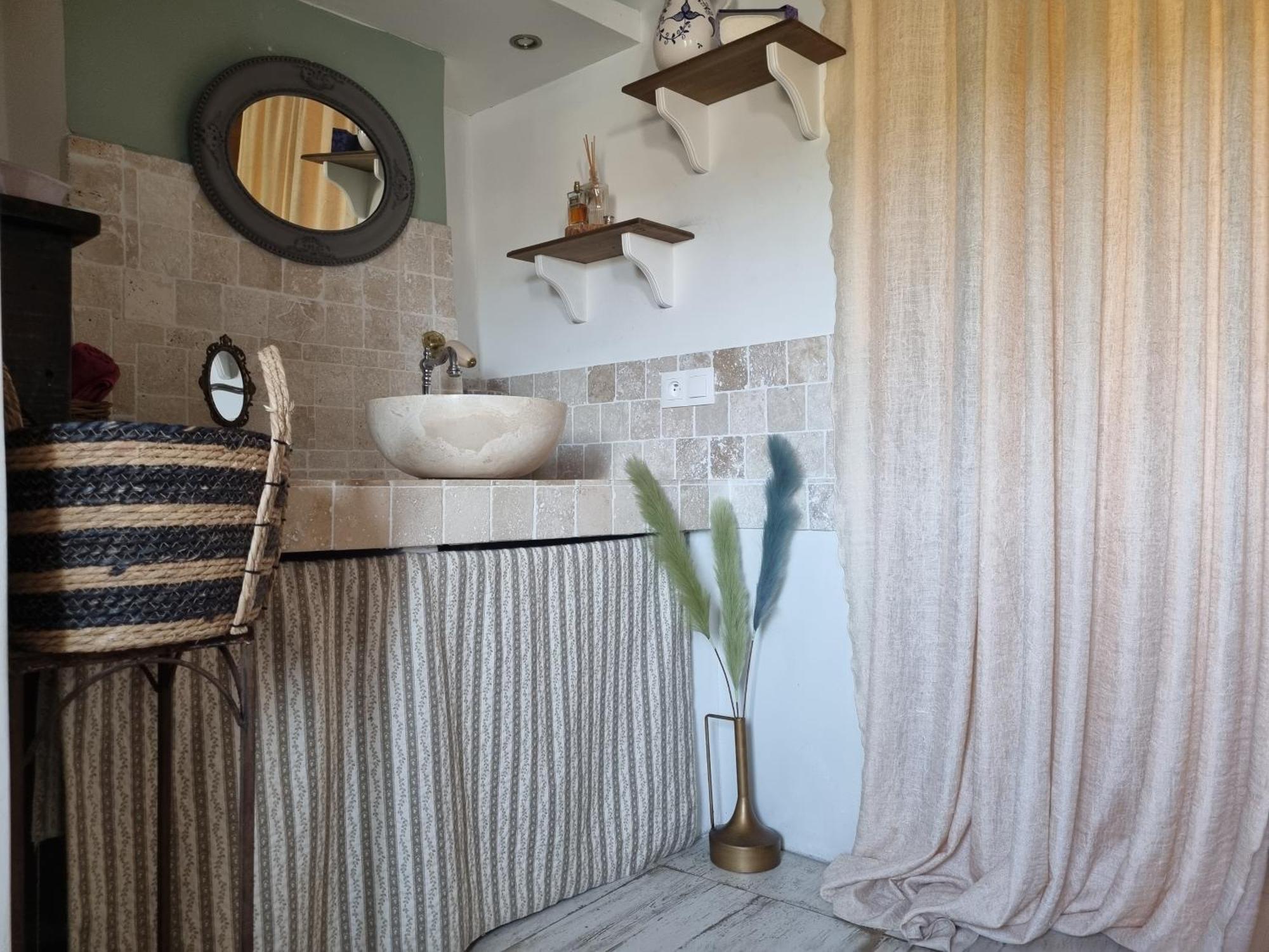 Maison Ancienne Romantique Avec Terrasse Panoramique Везон ла Ромен Екстериор снимка